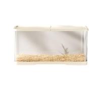 Cage Hamster Russe Plastique, Maison pour Hamster Confortable, Cage pour Hamster Panoramique à 360°, Matériau As, Conception D'aération, Cadre Intégré,Cage Hamster cabane plastique villa chinchilla fi