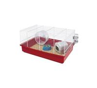 Cage hamster - Une roue, une mangeoire, une maisonnette, un abreuvoir -