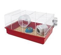 Cage hamster - Une roue, une mangeoire, une maisonnette, un abreuvoir - FERPLAST G