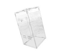 Cage Herpeton en polyacrylique transparent interconnectée pour les orateurs de Dieu, petits amphibiens, pauses d'aération sûres, plan durable, terrariums Herpeton anti-éclatement