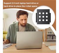 Cage Interne pour Disque Dur - Adaptateur De Baie 13 X 8 X 9 Cm | Aluminium Support De Montage Rack Multi-emplacements en pour Étendre Le Stockage des Tours Et Stations PC