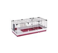 FERPLAST - Cage Cochon d'Inde - Cage Lapin - Maison Lapin - Clapier Lapin - Accessoires Inclus - Ouvrant et modulable 142 x 60 x h 50 CM - Krolik 140