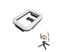 Cage lumineuse RVB compatible avec les smartphones universels, lumière de remplissage LED portable avec télécommande Bluetooth pour diffusion en direct et vlogging