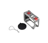 Cage métallique en alliage d'aluminium pour DJI Action 6, cadre de protection compact avec double ouverture pour un accès facile au port et un tournage en plein air, noir élégant avec capuchon de