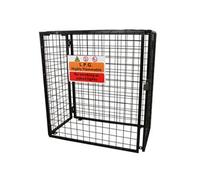 Cage Métallique Pliable Rangement Sécurité Bouteille à Gaz Acier Galvanisé 920mm