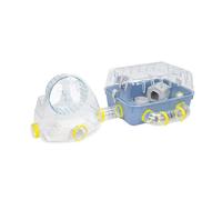 Cage modulable pour hamsters - Ferplast - Combi 2 - Aire de jeux - Bleu - 79.5cm x 29.5cm x 26.3cm