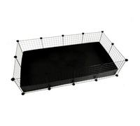 Cage modulaire - C&C - 4 x 2 - 145 x 75 cm - Noir - Pour cobaye
