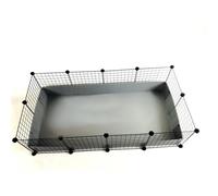 Cage modulaire - C&C - 4 x 2 - Argenté - 145 x 75 cm - Pour cobaye et rongeurs