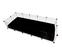 Cage modulaire - C&C - Noir - 180 x 75 x 37 cm - Pour petits animaux