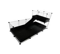 Cage modulaire - C&C - One Storey - 4 x 2 + Loft 2 x 1 - Rampe noire