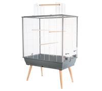 Cage Neo Jili Oiseau L 78 X P 47.5 X H 112 Cm Grise