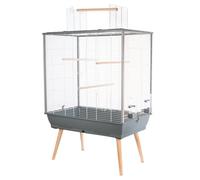 Cage Neo Jili Oiseau L 78 X P 47.5 X H 112 Cm Grise