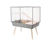 Zolux Cage surélevée Neo Muki L77,5 x P47,5 x H87 cm pour grands rongeurs gris