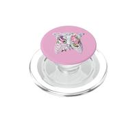 Cage nervurée Squelette Fleurs rétro X-Ray Floral Ribcage Cadeau PopSockets PopGrip pour MagSafe