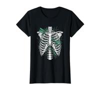 Cage nervurée Squelette Praying Mantis T-Shirt Graphique avec Valeur, Femme, Noir, XS