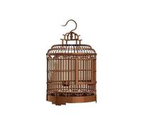 Cage Oiseau Cage à Oiseaux Ronde en Plastique for perroquets avec Filet for et canaris d'élevage ornementale monocouche Cage a Oiseaux