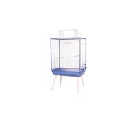 Cage oiseaux Neolife surélevée 81x48x152 cm Bleue perchoirs