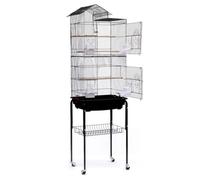 Cage Oiseaux - Non spécifié - Volière Portable - 46 x 35.5 x 158.5 cm - Pour Perruche, Canari, Mandarins