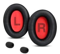 CAGE ONE Coussinets de rechange pour casque de bureau Teufel Cage One avec accessoires en cuir protéiné Rouge