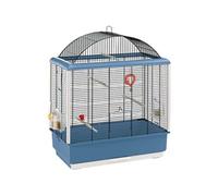 Ferplast Cage à Oiseaux, Canaris, Perruches et Autres Petits Oiseaux PALLADIO 4, livrée avec Accessoires, 59 x 33 x 69 cm, Black