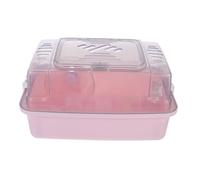 Cage Panoramique pour Hamster Rose Bouteille d'eau, Plastique Transparent | Habitat Monobloc, Vue Claire Côtés, Options D'escalade, pour Petits Animaux à Maison