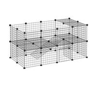 Cage parc clôture pour animaux domestiques enclos pour petits 146 x 73 cm