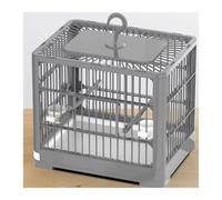 Cage Perroquet Cage à Oiseaux Perroquet Maison Grande Cage Élevage Spécial d'observation Portable emporter(Grigio)