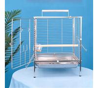 Cage Perroquet, Cage Perruche, Conception À Poignée, Peut Être Transportée À La Main ou Utilisée comme Poteau Debout, for Les Petites et Moyennes(Large)