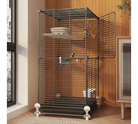 Cage Perroquet Spacieuse - Cage à Oiseaux de Taille Moyenne pour Perruches, Pinsons et Canaris - Idéale pour Un Habitat Confortable pour Les Oiseaux