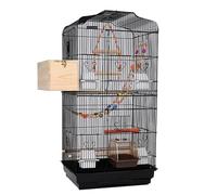 Cage Perroquet, Voliere Oiseaux Exterieur D'étourneaux, Grande Cage Simple pour Oiseaux de Petite et Moyenne Taille, pour Inséparables et Pinsons