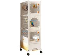 Cage Perruches avec Plateau Coulissant, Voliere Exterieur pour Calopsittes, Mangeoire Oiseaux Cage pour Calopsittes, Perruches, Pinsons, Canaris