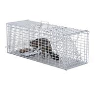 Cage Piège for Animaux Vivants, Cage Pliable for Chats, Pédale Flexible, Longue Durée De Vie, for Lapins, Marmottes, Chats Errants, Écureuils(66 * 24 * 26cm)