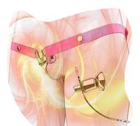 Cage plate pour hommes Sissy, appareils plats avec ceinture élastique, cage inversée négative spéciale masculine 3234, pinces à éplier -FRHA03a (Rose)