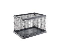 Cage Pliable pour grands chiens SUPERIOR 105 Clôture métallique, avec Séparateur, Double verrouillage Gris