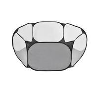 Cage pliable pour petits animaux - Parc portable respirant pour lapins, hamsters, chinchillas - Boîtier transparent d'observation, résistance aux voyages pour cochons d'Inde, chiots et chats