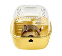 Cage portable pour hamster - Enclos ventilé et ouvert sur le dessus pour petit animal domestique, cage d'habitat pour souris, hamster, abri durable, facile d'accès | Pour dortoir, salon, balcon