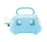 Cage portable pour hamster - Jolie voiture transportable | Sac de transport pour hamster, souris, écureuil, gerbille, chinchilla, voyage, visite vétérinaire, parc