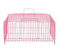 Cage Portable pour Perroquet en Fil de Fer, Poignée Pratique | Structure Métallique Respirante, Usage Temporaire, pour Sorties, Randonnées et Visites Vétérinaires, Petits Animaux