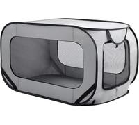 Cage Portative pour Opel Vivaro C I 2019-2024, Parc Pliable en Tissu Oxford Imperméable Plaqué,pour Chien et Chat de Voiture, Adaptée à l’Intérieur et l’Extérieur,L(90 * 50 * 50cm)