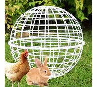 Cage, Poulailler Portable, clapier à Lapin, Cage à Poulet en métal, Cage sphérique for Lapin, protège Les Animaux de Compagnie en Plein air des Animaux Sauvages, for Coq/Lapin/Chat(Quantity 10,50cm)