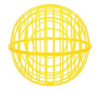 Cage Poule Circulaire Mobile pour Extérieur, Plastique Jaune, 30 Cm