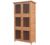 Cage Pour Animaux 6 Compartiments Bois