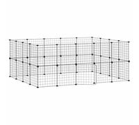 Cage pour animaux de compagnie en acier revêtu par pulvérisation 35 x 35 cm - Enclos robuste pour petits animaux tels que hamsters et cochons d'Inde - Facile à nettoyer, durable et sûr