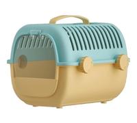 Cage pour Animaux de Compagnie Sortez Une Cage spéciale for Hamster Bicolore avec Bouteille d'eau Portable et(Blue Orange)