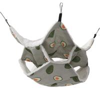 Cage pour animaux hamac 3 couches de peluche respirante petit lit suspendu pour hamsters glisseurs de sucre