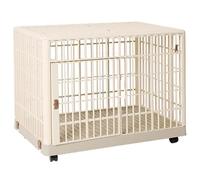 Cage pour Animaux, Parc pour Chiens, avec roulettes, Stable et Durable, Montage Facile, Convient aux Petits/Moyens/Grands Animaux de Compagnie(Large)