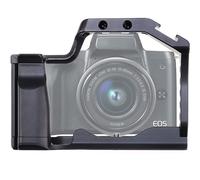 Cage pour appareil photo Canon EOS M5/M50/M50 Mark II avec système de fixation rapide, vis 1/4" et 3/8" et extension pour griffe porte-accessoires