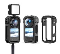 Cage pour appareil photo Insta360 X6, étui de protection en plastique avec filetage de 0,6 cm et support de griffe pour accessoires de caméra d'action Insta360 X6
