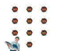 Cage pour appâts de pêche - Porte-appâts multi-hameçons fond inversé | Équipement de pêche rotatif à 360 degrés pour lacs, rivières, étangs et carpes