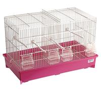 Cage pour canaris 'couver 2' Verni. Fonds extérieur en plastique et division.